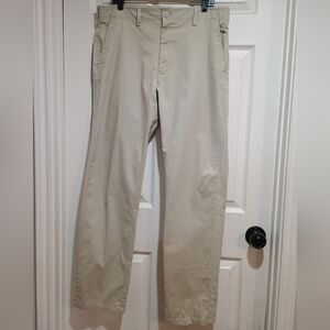 Men's Lee Extreme Comfort Straight Fit Light Tan Chino Pants Size 36x34